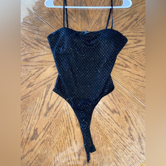 Black sparkly Bodysuit - Picture 1 of 5